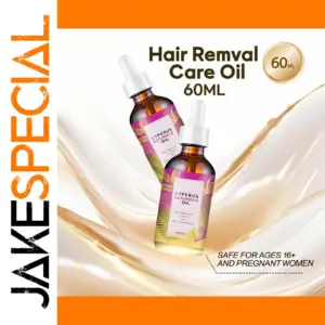 Natural Hair Removal Oil with Plant Extracts