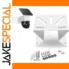White Metal Corner Mount for Surveillance Cameras