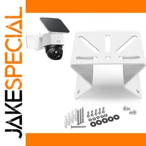 White Metal Corner Mount for Surveillance Cameras