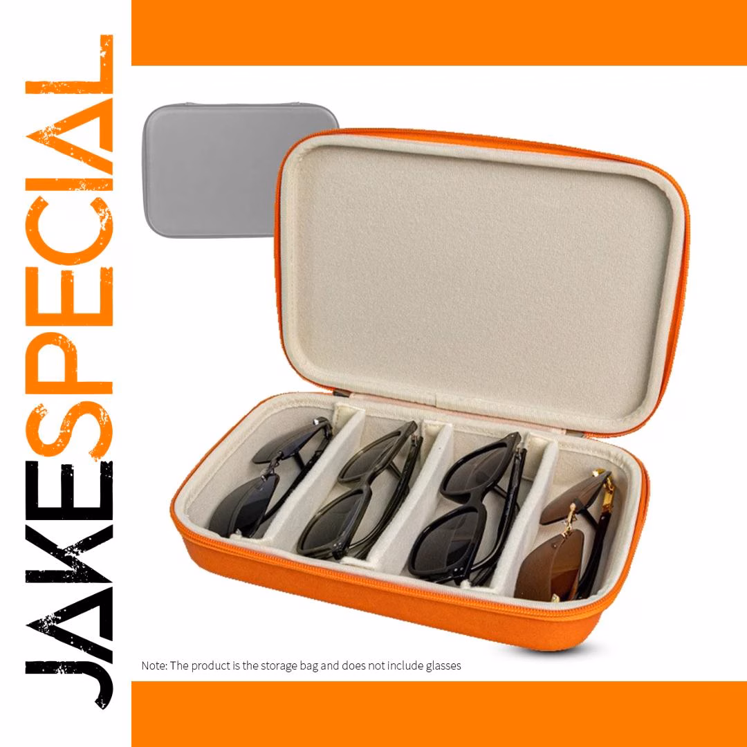 Vibrant Orange Sunglasses Storage Case 1 Vibrant Orange Sunglasses Storage Case