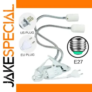 Dual-Head E27 Adjustable LED Light Socket
