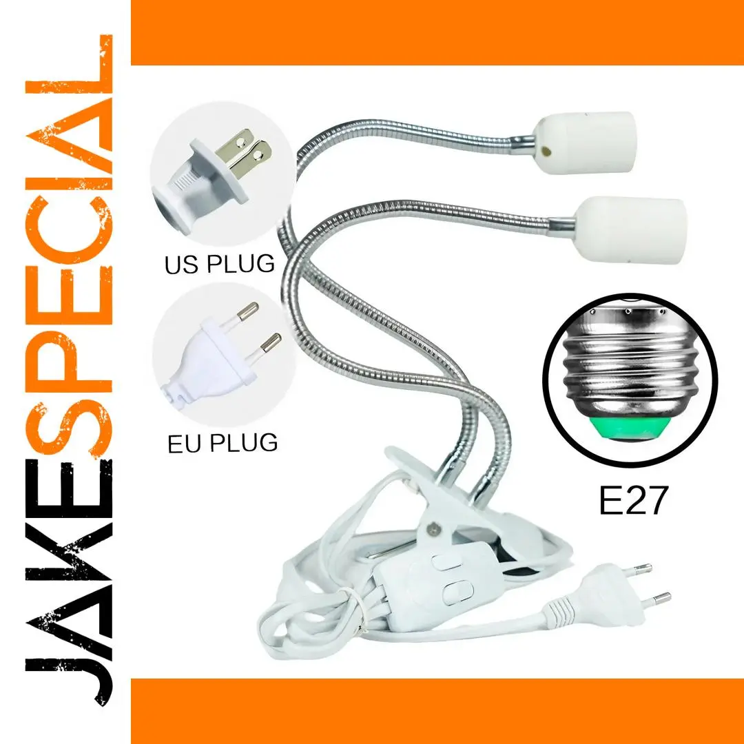 Dual-Head E27 Adjustable LED Light Socket 1 Dual-Head E27 Adjustable LED Light Socket