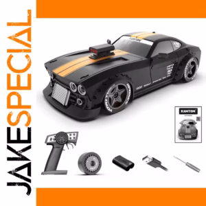 Black 1:32 Scale RC Racing Car with 100m Range