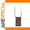 Leather Wood Series Mini Crossbody Bag in Black or Coffee
