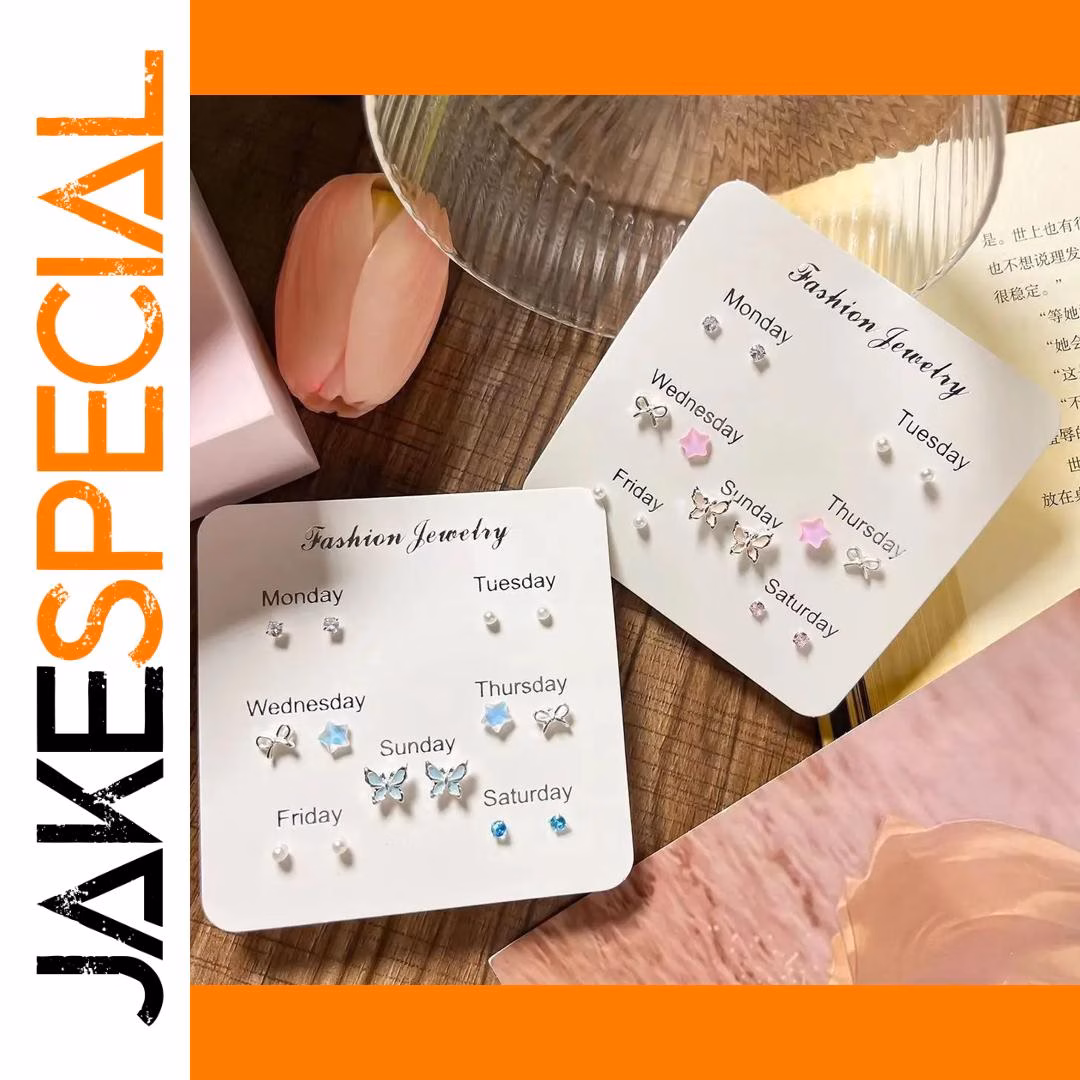 Y2K Butterfly and Star Earrings Set 1 Y2K Butterfly and Star Earrings Set