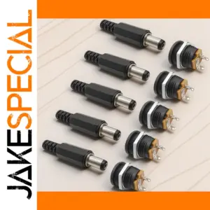 12V DC Power Connector Set, 5 pcs