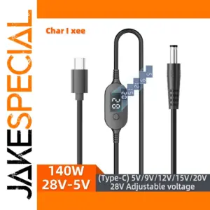 USB-C to DC Power Cable 140W, 100cm