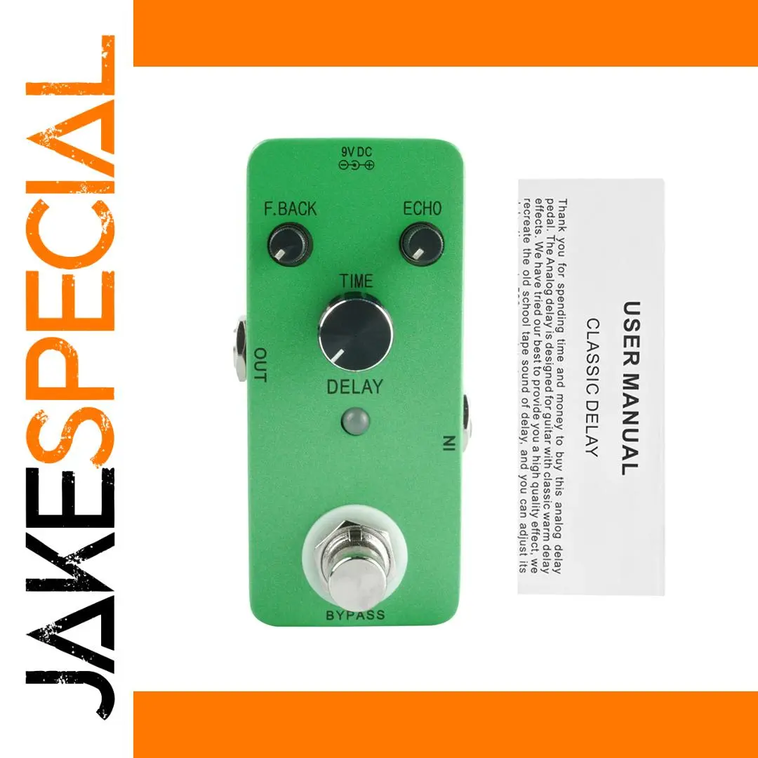 Green Analog Delay Guitar Pedal with 530ms 1 Green Analog Delay Guitar Pedal with 530ms