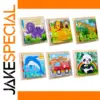 Colorful 3D Wooden Puzzle with Themed Scenes