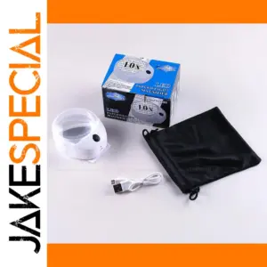 Portable LED Magnifying Glass with 10X Zoom