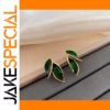 Vintage Leaf Stud Earrings for Women