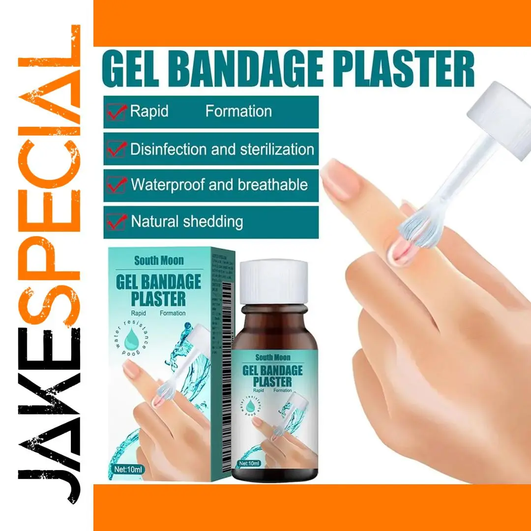 Waterproof Liquid Bandage Gel 10ml with Brush 1 Waterproof Liquid Bandage Gel 10ml with Brush