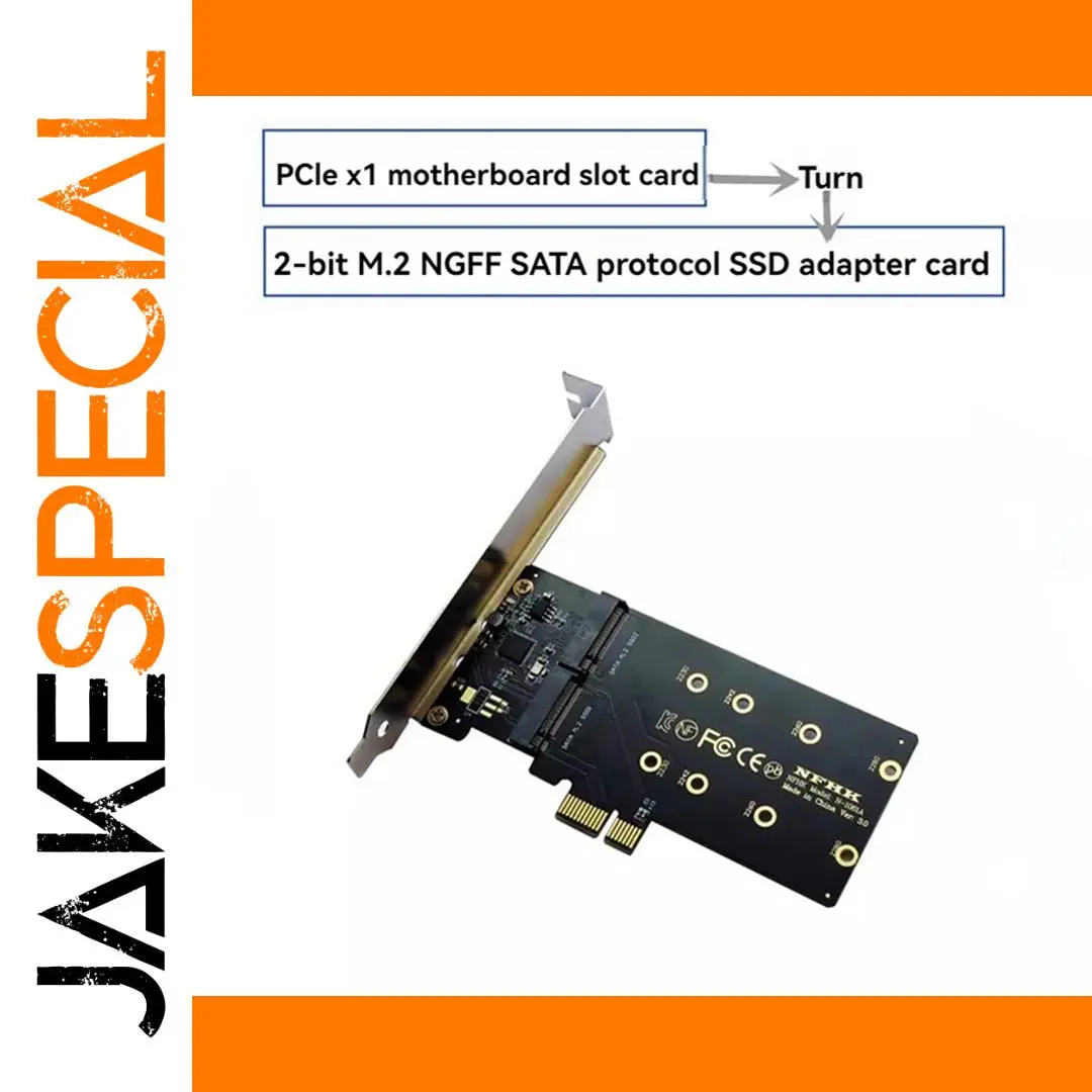 PCI-E to M.2 SATA Adapter Card for SSDs 1 PCI-E to M.2 SATA Adapter Card for SSDs