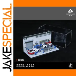 Auto Repair Shop Diorama 1:64 Scale with Diecast Cars