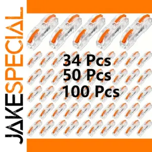 Transparent Quick-Lever Wire Connectors - 34/50/100pcs