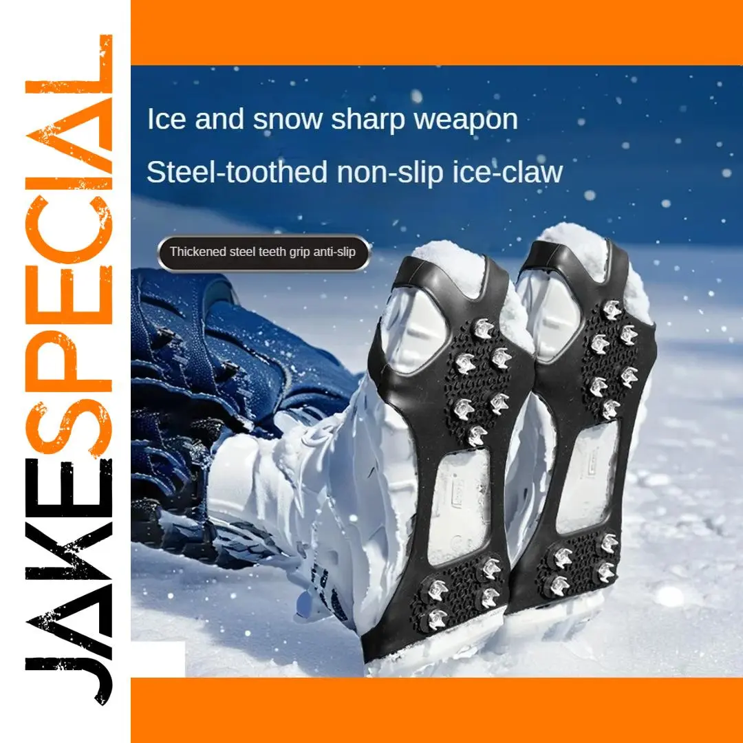 Silicone Ice Crampons with Steel Spikes 1 Silicone Ice Crampons with Steel Spikes