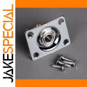 Set of 5 1/4" Mono Guitar Jacks in Silver or Black