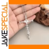 Bold Silver Gothic Cross Necklace