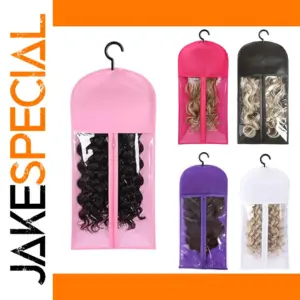 Wig Storage Bag Set with Clear Front