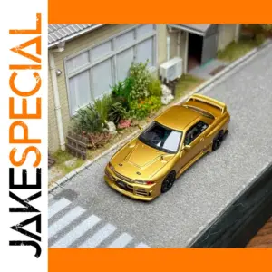 Gold Nissan GT-R R32 Diecast Model 1:64 Scale