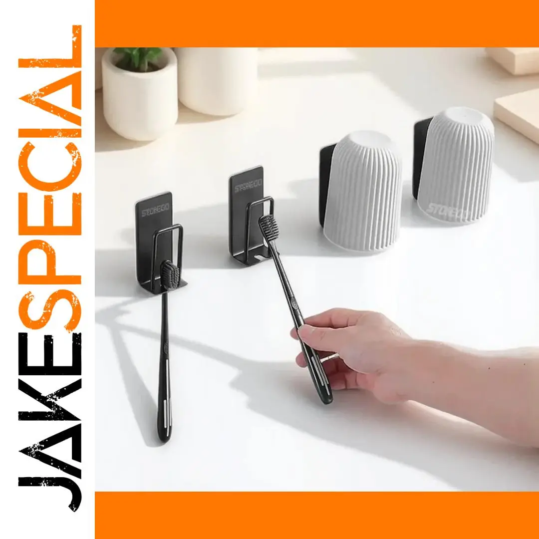 Stainless Steel Toothbrush Holder for Bathroom 1 Stainless Steel Toothbrush Holder for Bathroom