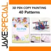 Vibrant 3D Pen Pattern Template Kit for Artists