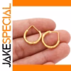 Golden Vintage Hoop Earrings for Women