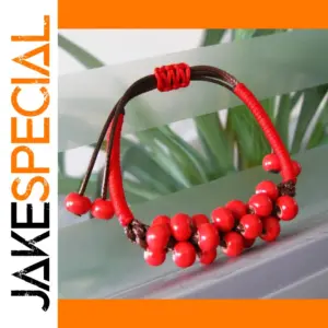 Vibrant Handmade Ceramic Bead Bracelet for Women