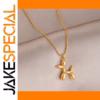 Stainless Steel Poodle Pendant Necklace