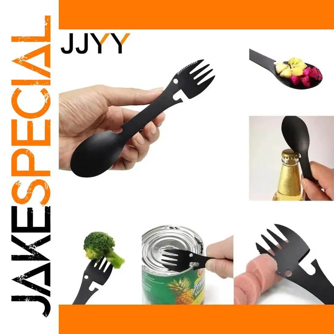 5-in-1 Stainless Steel Outdoor Utensil Tool 1 5-in-1 Stainless Steel Outdoor Utensil Tool