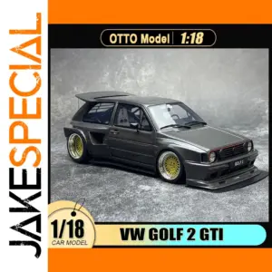 Gray 1/18 Scale Diecast Volkswagen Golf 2 GTI Model