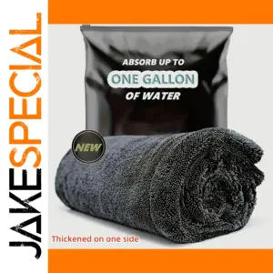 Dark Gray Microfiber Car and Household Towel 60x90 cm