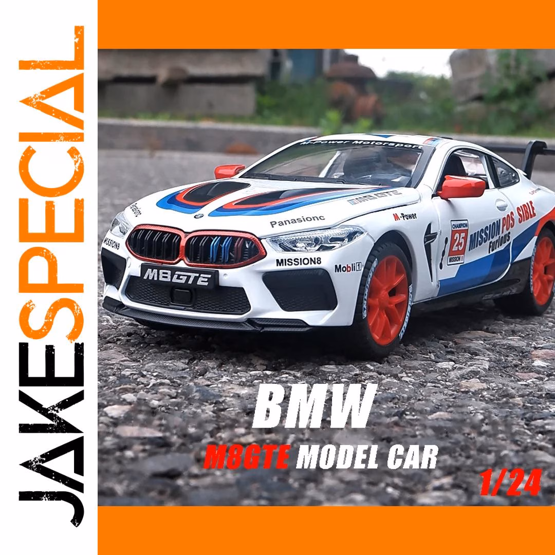 1:24 BMW M8 GTE Race Car Model Display 1 1:24 BMW M8 GTE Race Car Model Display