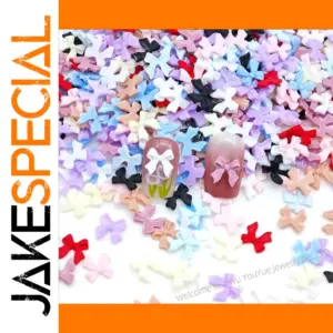 500 Elegant Bowtie Nail Charms for Nails