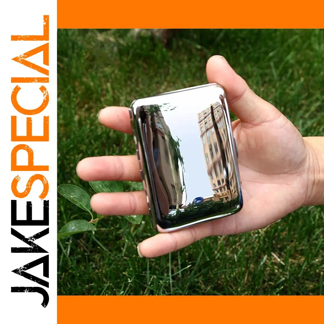 Silver Brass Cigarette Case 94mm x 71mm 1 Silver Brass Cigarette Case 94mm x 71mm