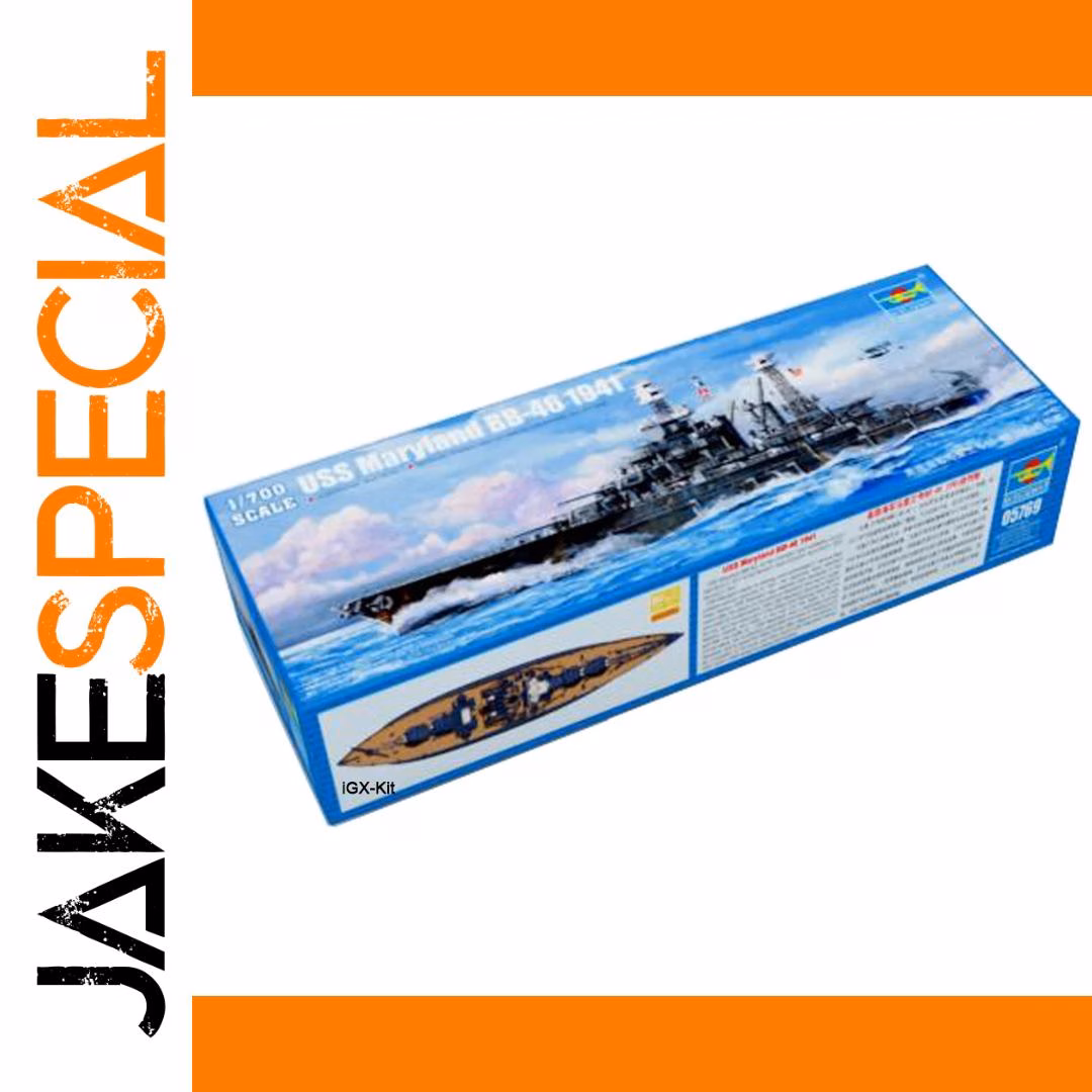 1/700 USS Maryland BB-46 Battleship Model Kit 1 1/700 USS Maryland BB-46 Battleship Model Kit