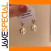 Contrasting Gold Silver Drop Earrings