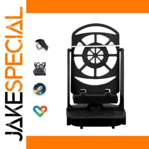 Black Phone Swing Step Counter with Dual Support