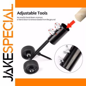 Black Garden Weeding & Soil Loosening Tool