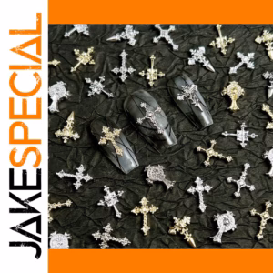 Alloy Cross Nail Charms Set for Elegant Nail Art
