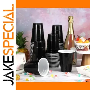 Black Disposable Cups for Events
