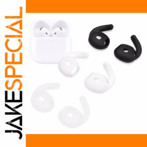 AirPods4 Silicone Ear Tips - Black, White, Transparent