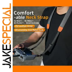 Light Grey DJI Controller Lanyard with Stainless Steel Hooks