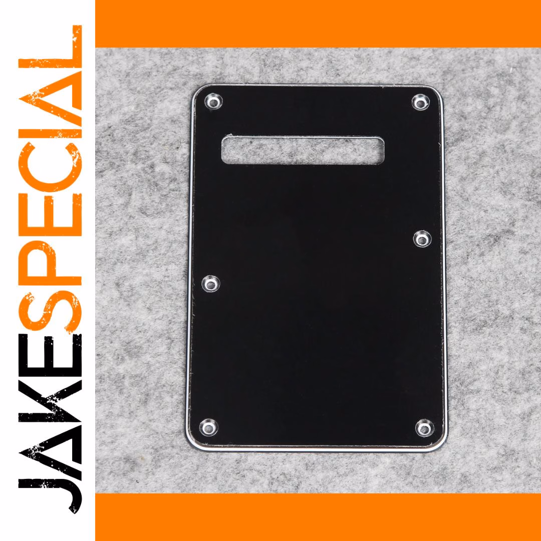Black PVC Guitar Backplate for Stratocasters 1 Black PVC Guitar Backplate for Stratocasters