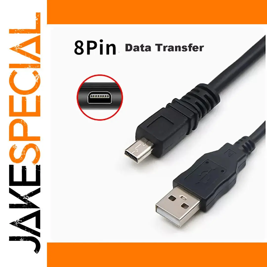 USB to Mini 8-pin Data Cable for Cameras 1 USB to Mini 8-pin Data Cable for Cameras
