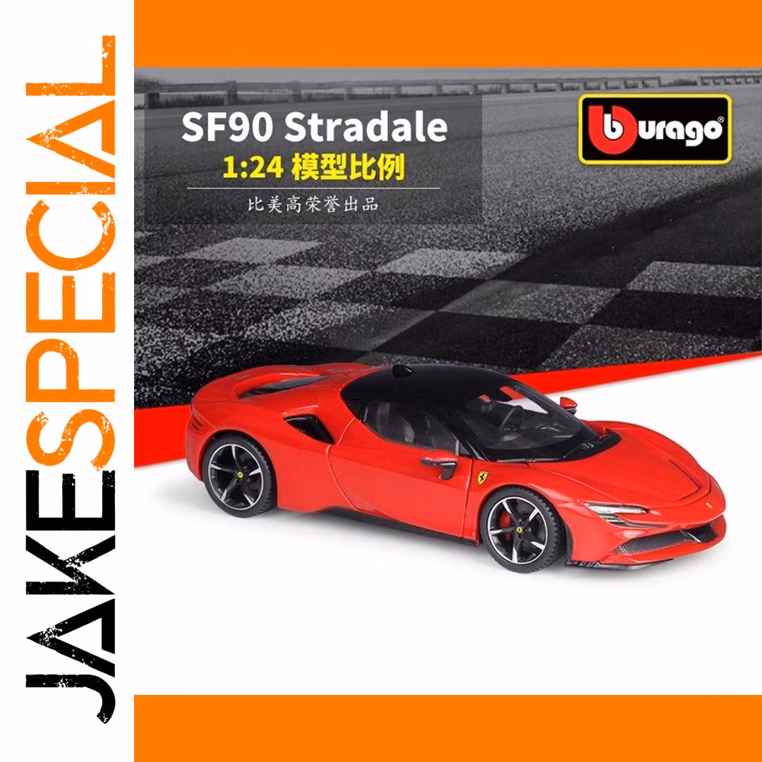 Ferrari SF90 Stradale 1:24 Diecast Model Collection 1 Ferrari SF90 Stradale 1:24 Diecast Model Collection