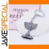 Vintage Menorah Keychain with Antique Finish