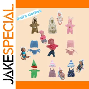 9-Piece Doll Clothing Set for 4-6 Inch Dolls