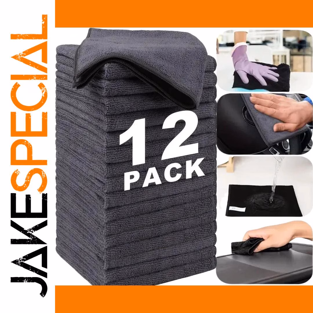 Microfiber Cleaning Towels Set (3/5/12 pcs) 1 Microfiber Cleaning Towels Set (3/5/12 pcs)