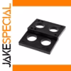 Black PE Riser Pads for Skateboards, 81x56x6 mm